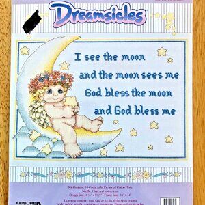 Dreamsicles Moon Dance Cherub Counted Cross Stitch Kit #113328 from Leisure Arts